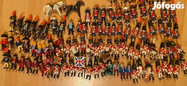 Playmobil angol, francia katonák 85 db!