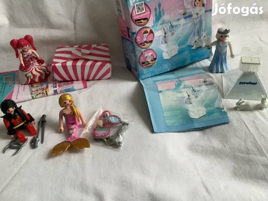 Playmobil figura kiegészítőkkel,, 4 szett egyben