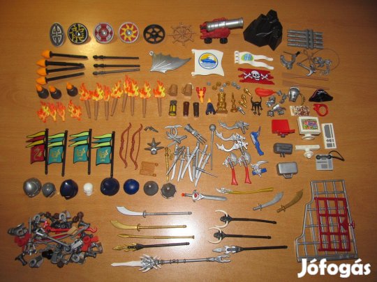 Playmobil kiegészítő kupac: Dragon, Nindzsa, Kalóz, Barbár, Lovag