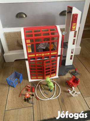 Playmobil tűzoltó állomás 