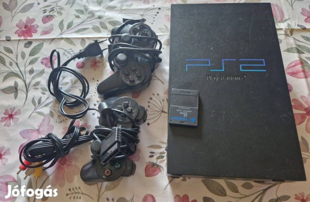 Playstation 2 PS2 konzol 2 kontroller-el