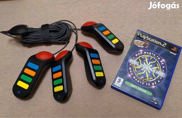 Playstation 2 - Buzz kontrollerek + játékszoftver
