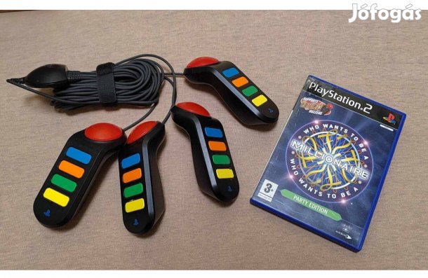 Playstation 2 - Buzz kontrollerek + játékszoftver