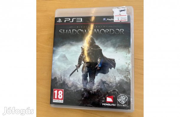 Playstation 3 Middle Earth: Shadow of Mordor Játék Használt