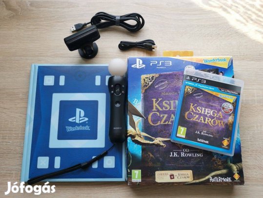 Playstation 3 Move + PS3 Eye + Wonderbook + magyar Harry Potter játék