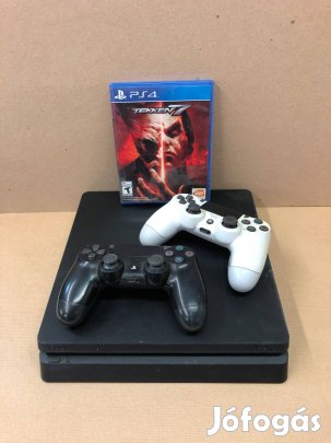Playstation 4 Slim 1TB Konzol 2 Kontrollerel+Tekken 7 Játék