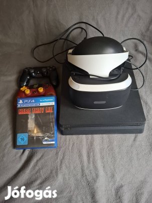 Playstation 4 konzol Vr szemüveggel.