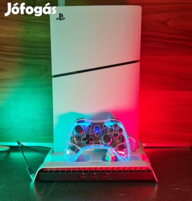 Playstation 5 Digital Edition Slim, 1TB, 1 karral, dokkolóval, 3 hónap