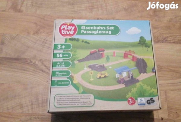 Playtive fa vonat önjáró elemes mozdony bontatlan