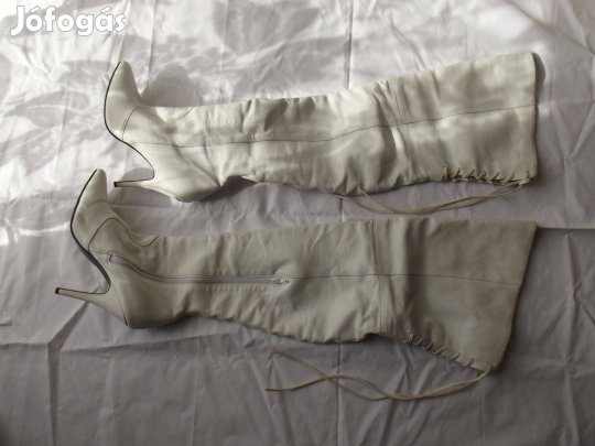 Pleaser 40-41-es bőr csizma