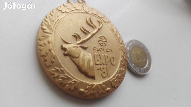 Plovdiv 1981-es Vadász expo ritka aranyozótt db
