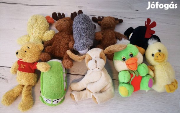 Plüss állatok vegyesen