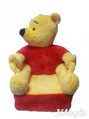 Plüss baba fotel gyerek fotelágy állatfigurás játék új