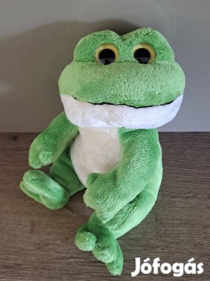 Plüss béka figura, játék