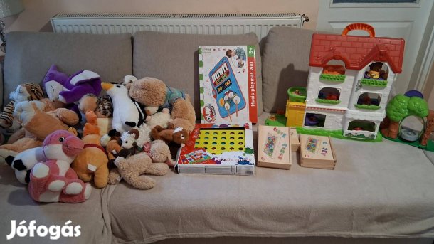 Plüss játékok 700 ft darabja 40 cm. magasig is