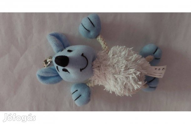 Plüss kisegér a fején kulcstartóval a hasában értékekkel eladó