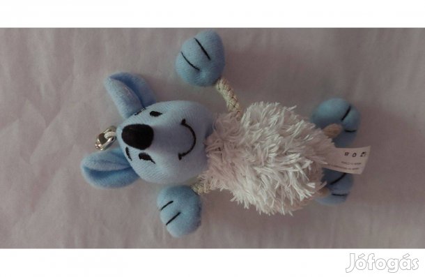 Plüss kisegér a fején kulcstartóval a hasában értékekkel eladó