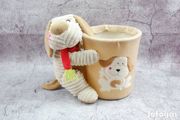 Plüss kutya figurás szemetes gyerekszobába