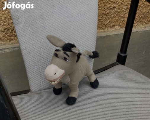 Plüss mesefigura Szamár