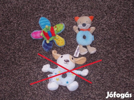 Plüss morzsolgató csörgő!