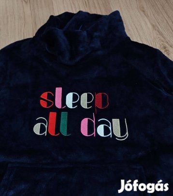 Plüss női pihe puha pizsi felső pulcsika XL