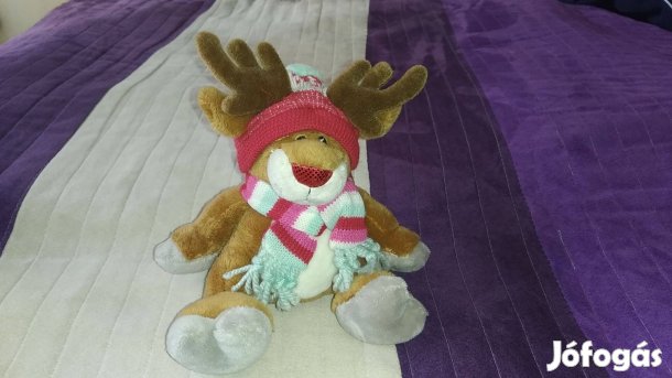 Plüss rénszarvas Rudolf 18 cm