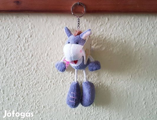 Plüss szamár kulcstartó (eredeti címkével)