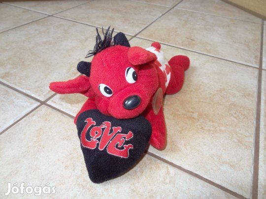 Plüss szívecskés ördög plüssfigura figura játék