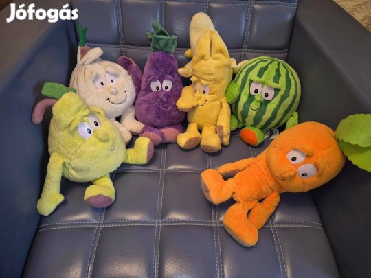 Plüss zöldségek 6 db