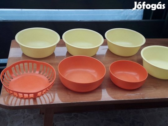 Pneumant műanyag tál, NDK-s, régi tálak, retro tálak