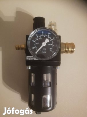 Pneumatikus, sűrített levegős rendszer olajozó. 0,5-10 bar