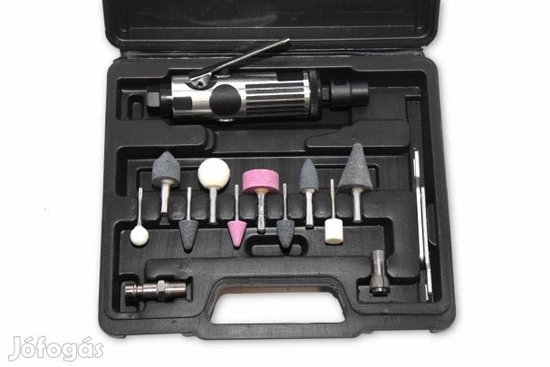 Pneumatikus egyenes csiszoló, gravírozó készlet