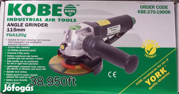 Pneumatikus sarokcsiszoló