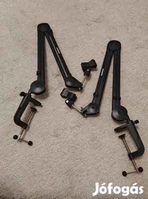 Podcast profi asztali mikrofonállvány 