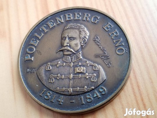 Poeltenberg Ernő Tábornok Bronz emlékérem