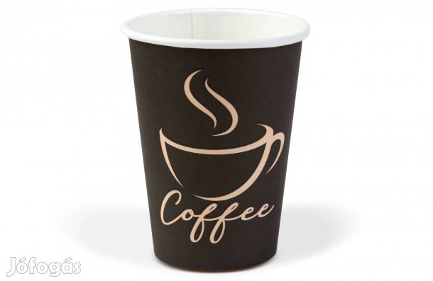 Pohár fekete 1000 darab Papírpohár - 180 ml - 70 x 90 mm