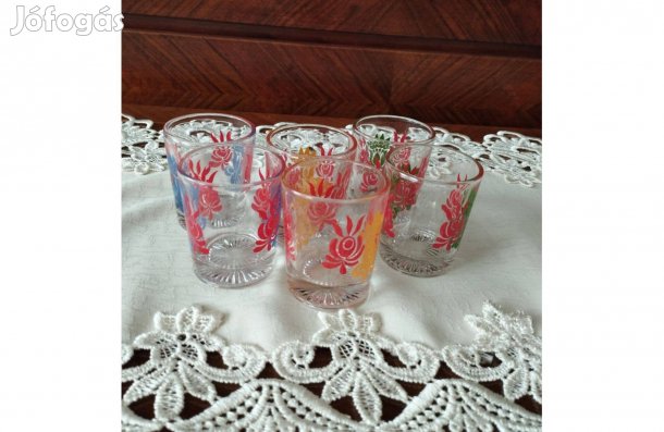 Pohár pálinkás kb. 0,5 dl 6 db