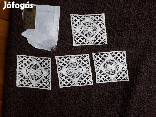 Poháralátétek, angol csipke