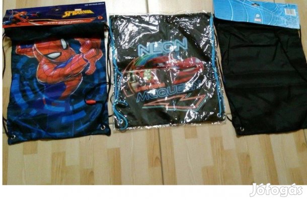 Pókember Villám Mcqueen tornazsák cipős zsák Új