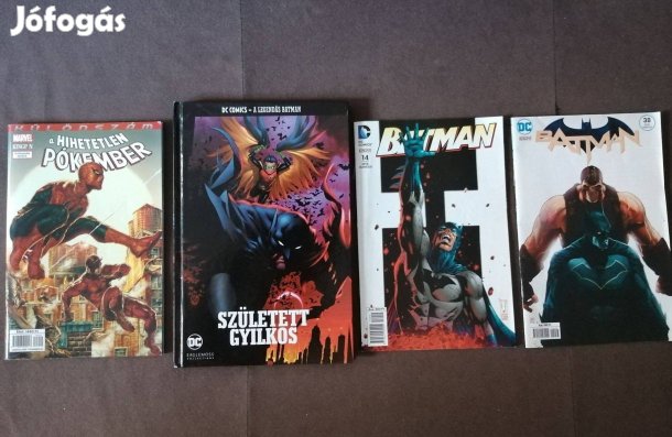 Pókember és Batman képregények