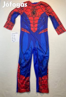Pókember jelmez, szuperhős jelmez 6-8 év M114