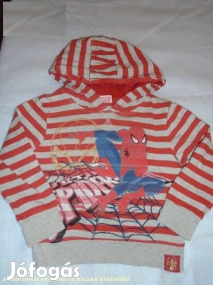 Pókember mintás kapucnis pulóver 2-3 évesre (méret 98)