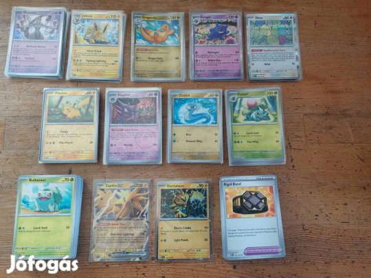 Pokemon Mew 151 ( Első Generációs) kártyák 205 db Különbözők