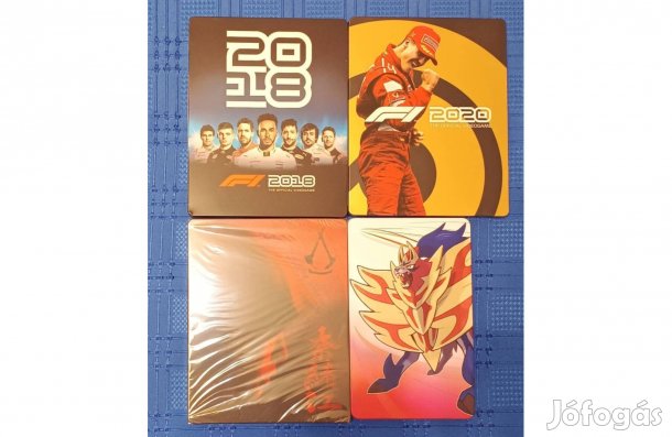 Pokémon Shield, Assassin's Creed Shadows, F1 2018, F1 2020 Steelbook