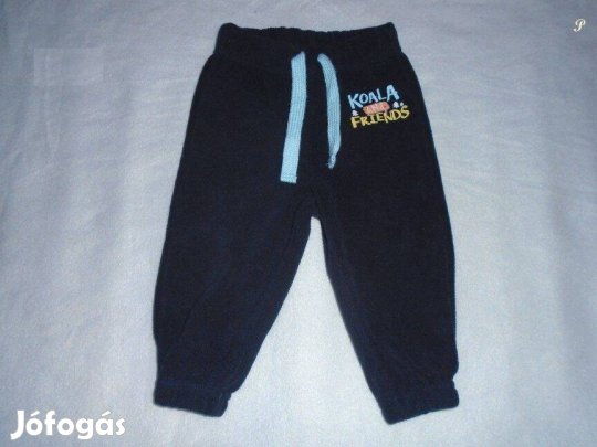 Polár jogger kék színű nadrág 6-9 hó (méret 74)