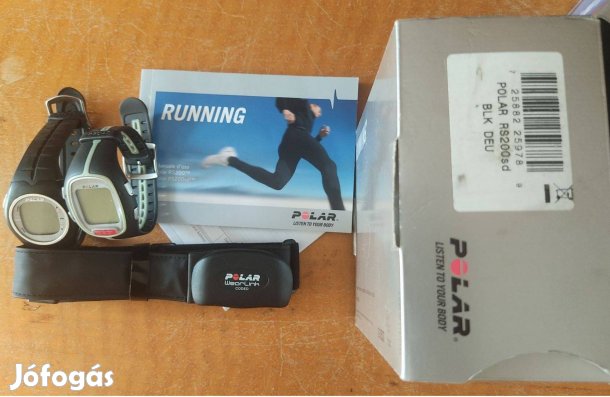 Polar rs200 és f6 lemerült elemekkel egyben