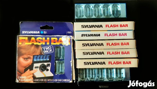 Polaroid, SX-70 fényképezőgépekhez, Sylvania Flash Bar, vaku!