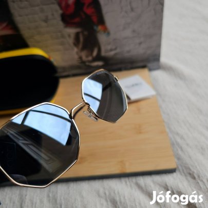 Polaroid férfi fém keretes napszemüveg arany szinü keret fekete