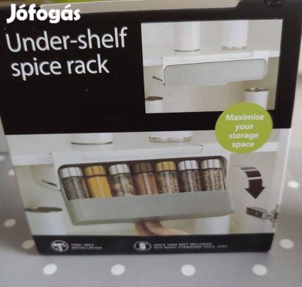 Polc alatti fűszertartó, vagy tároló