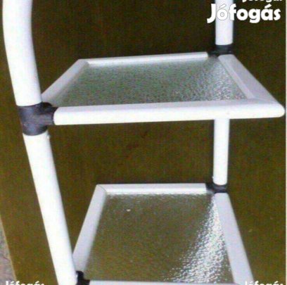 Polc fehér sarokpolc Újszerű